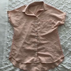WORN ONCE MissLook Short Sleeve Button Downs SMALL